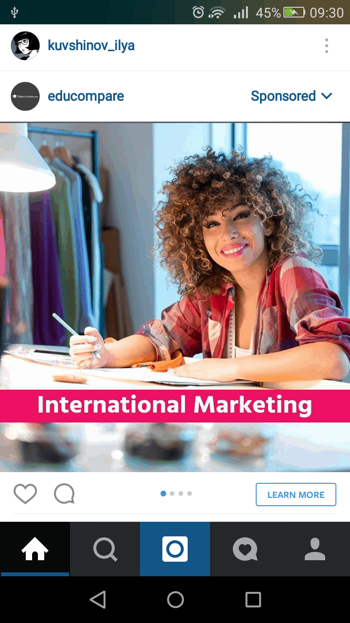 eCommerce website