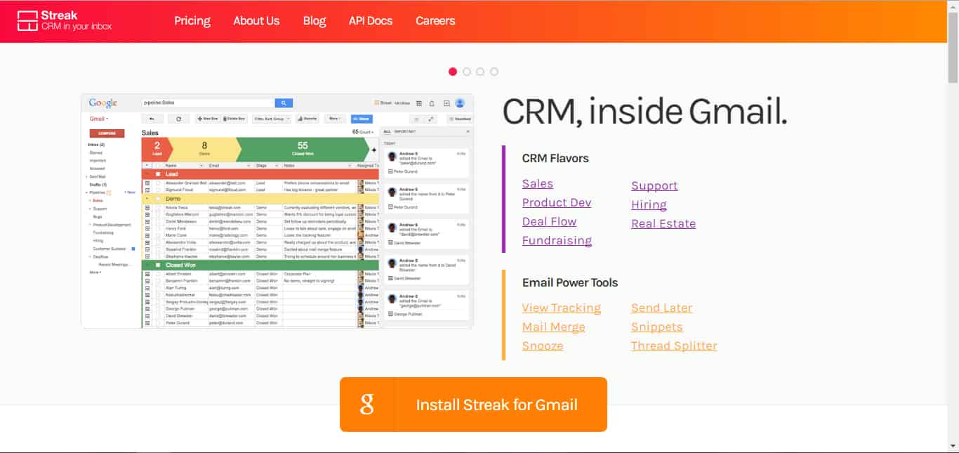 streak - startup tools list